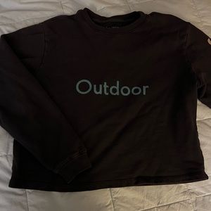 Outdoor voices navy blue cropped San Francisco sweatshirt S